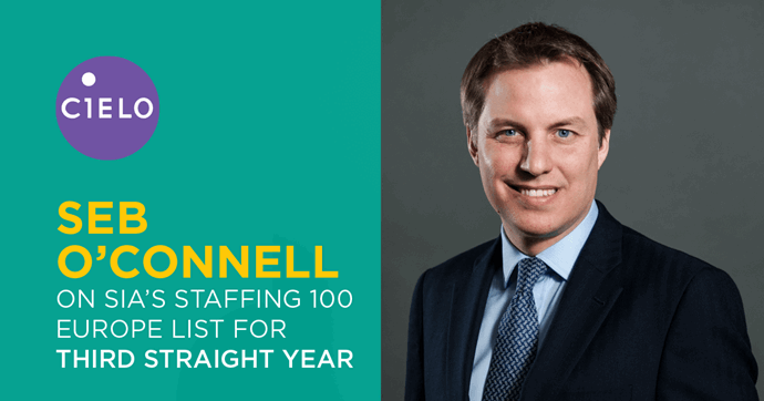 Cielo's Seb O'Connell Named to SIA's 2018 Europe Staffing 100 list