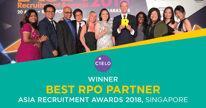 Cielo's APAC Commitment Results in Best RPO Partner Win at Asia Recruitment Awards