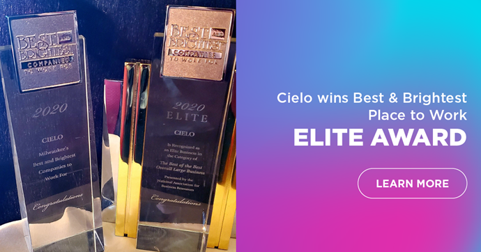 Cielo Named Elite Large Business to Work For in Milwaukee 