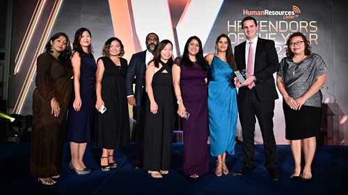 Cielo accepts the Silver HR Vendors of the Year award for Singapore & Malaysia
