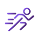 Person running icon