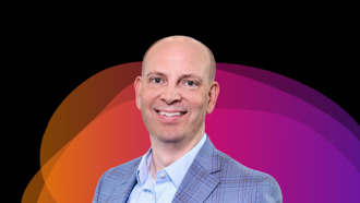 Bill Clark headshot with Cielo background