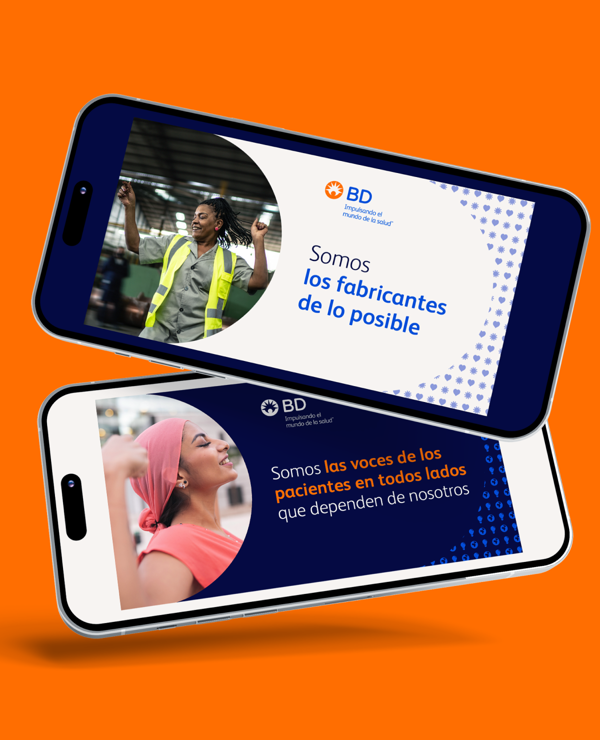 two phones: one with image of smiling woman; one with image of dancing woman